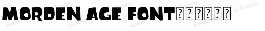 morden age font字体转换